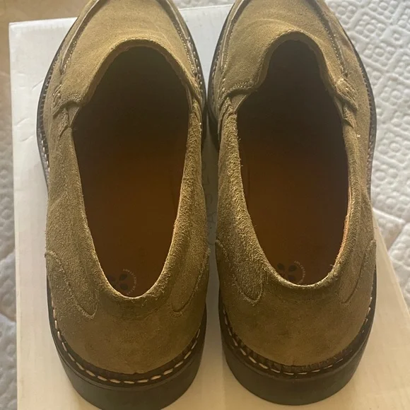 Nordstrom Caslon Olive Suede Women's Loafers - Picture 8 of 13
